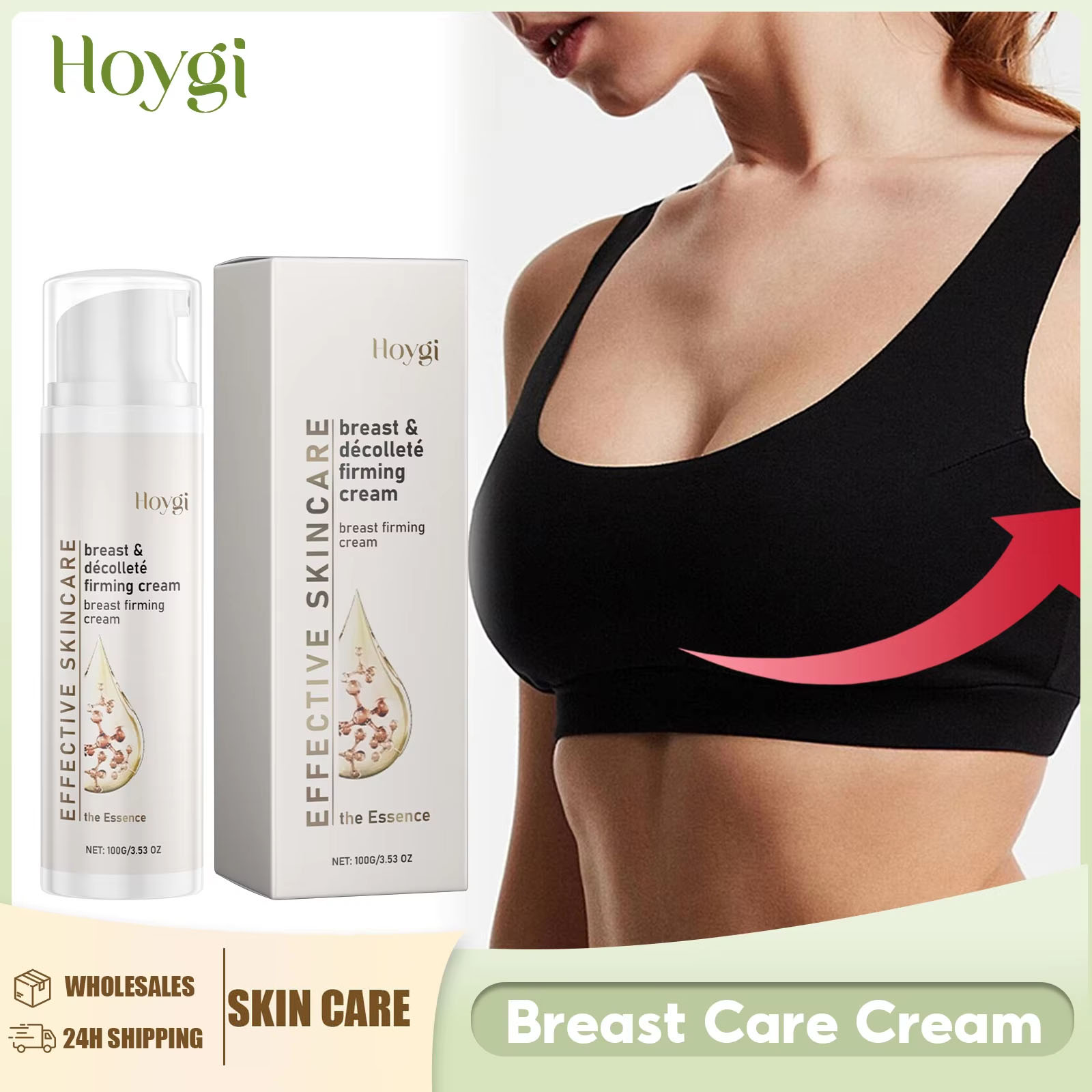 Skincare Natur E - Crème raffermissante pour les seins, améliore
