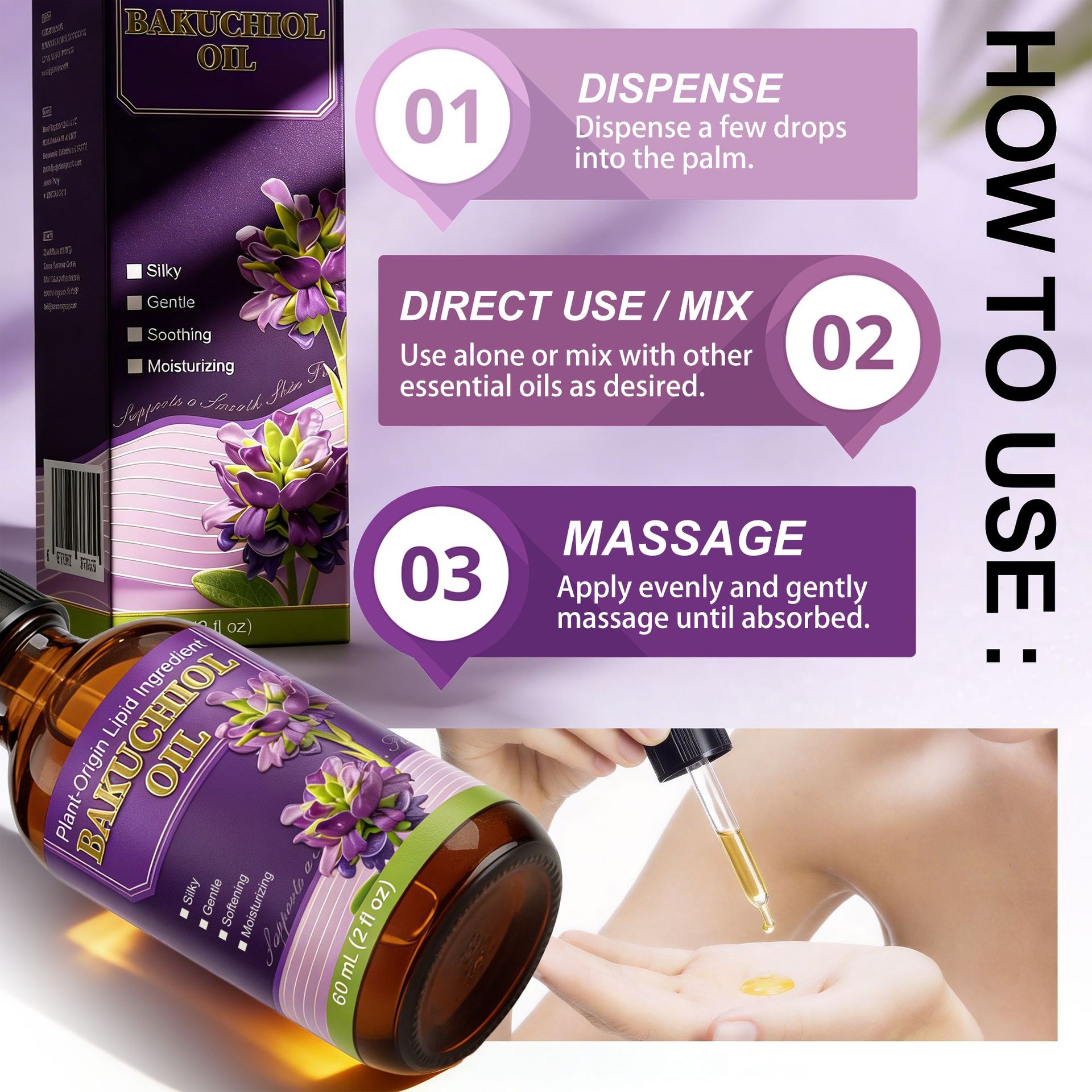 Huile pour le visage anti-âge  - Bakuchiol Retinol Alternative avis et prix