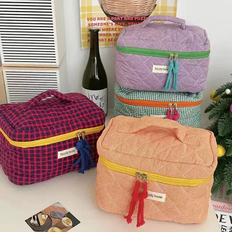 Sac de maquillage à carreaux b - Skincare B Erl avis et prix
