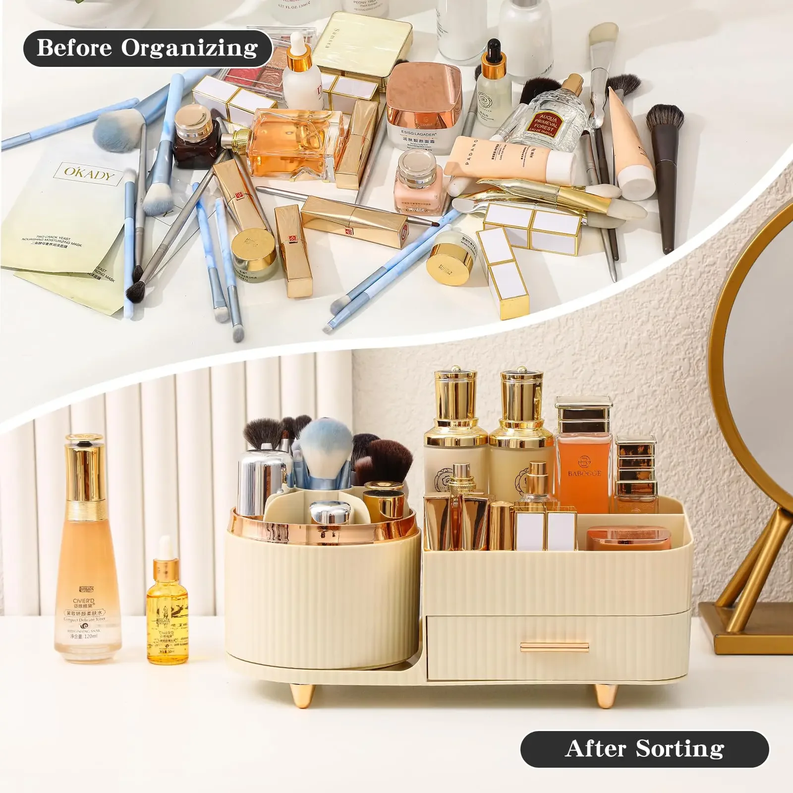 Porte-brosse de maquillage gra - Skincare B Erl avis et prix