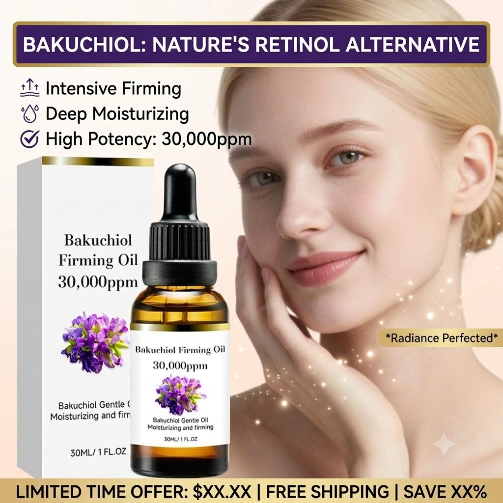 Huile pour le visage au bakuch - Bakuchiol Retinol Alternative avis et prix